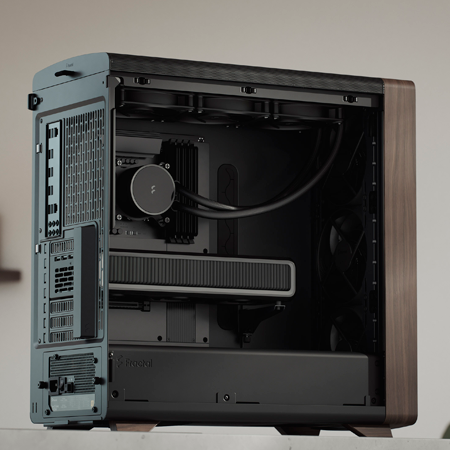 View of case full setup components