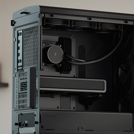 View of case full setup components