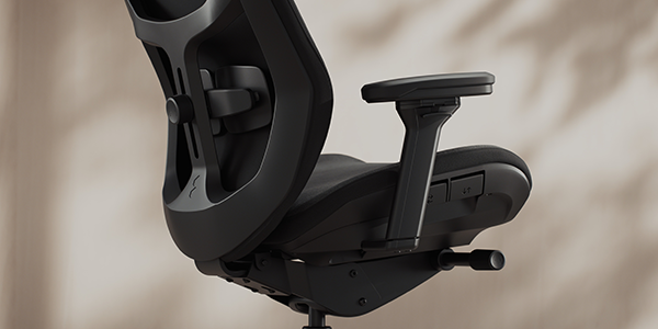 Rear right angle of the Refine 2 chair.