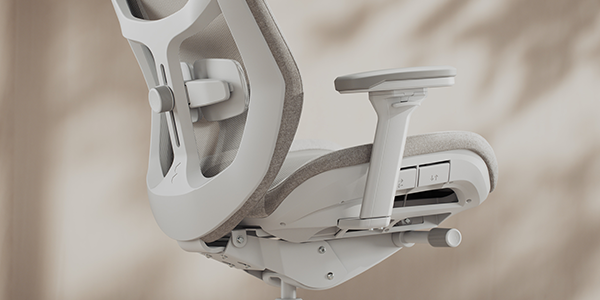 Rear right angle of the Refine 2 chair.