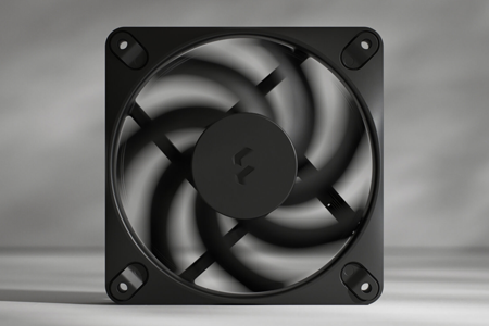 Black fan spinning