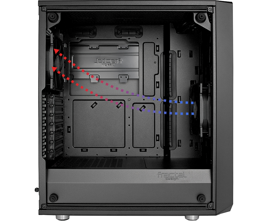 Fractal Meshify Airlflow