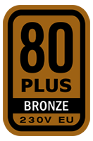 80 PLUS Bronze Certified