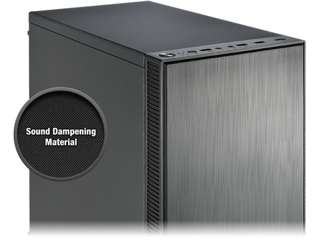Side View of Case with Mesh annotated