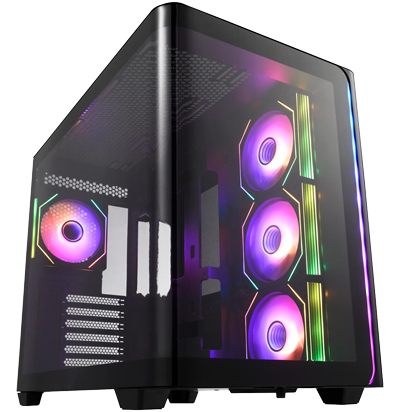 Low angle shot of M580 Dual Chamber ATX Case