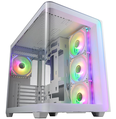 Low angle shot of M580 Dual Chamber ATX Case