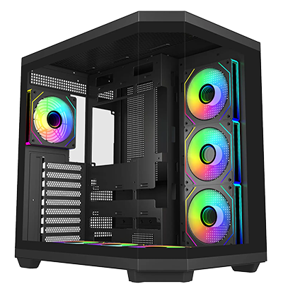 Angled shot of U580 Dual Chamber ATX Mid Tower