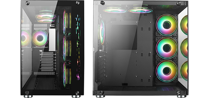 GameMax DS360 Tempered Glass Mid Tower PC Gaming Case LN116958 - GMX ...