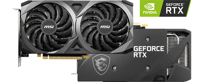 MSI NVIDIA GeForce RTX 3050 VENTUS 2X OC 8GB Ampere Graphics Card LN123207  - GeForce RTX 3050 VENTUS 2X 8G OC | SCAN UK