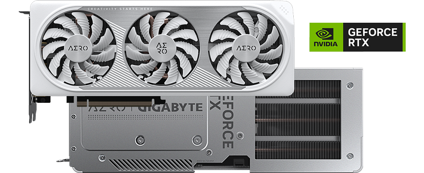 GIGABYTE GeForce RTX 4060 Ti AERO OC 16G Graphics Card, 3x WINDFORCE Fans,  16GB 128-bit GDDR6, GV-N406TAERO OC-16GD Video Card 