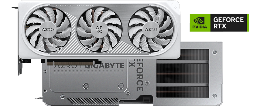 GIGABYTE GeForce RTX 4060 Ti AERO OC 16G Graphics Card, 3x WINDFORCE Fans,  16GB 128-bit GDDR6, GV-N406TAERO OC-16GD Video Card 