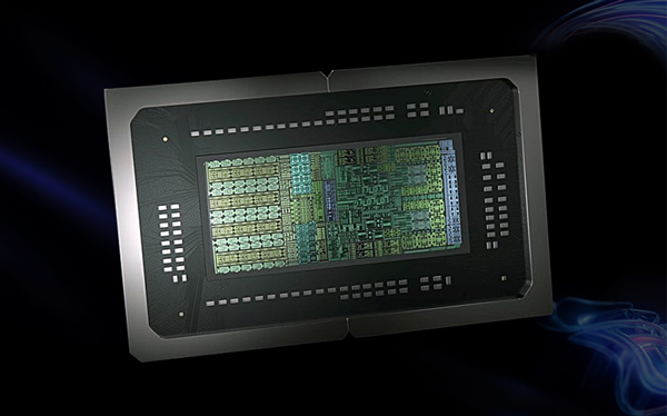 NVIDIA GB10 Grace Blackwell Superchip hovers above a smokey textured background