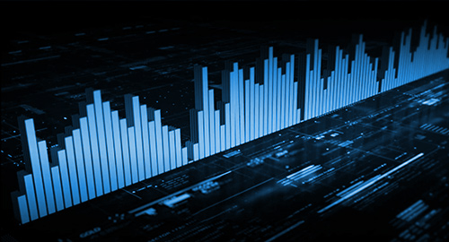 Graphs and charts symbolising AI usage in data science