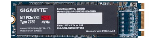 Gigabyte NVMe SSD 256GB