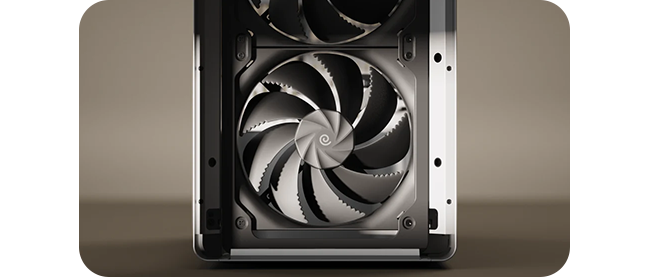 Front Shot of Included Fans