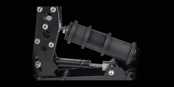 Side angle of Ultimate plus pedals.