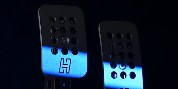 Close up of the Ultimate Plus pedal set.