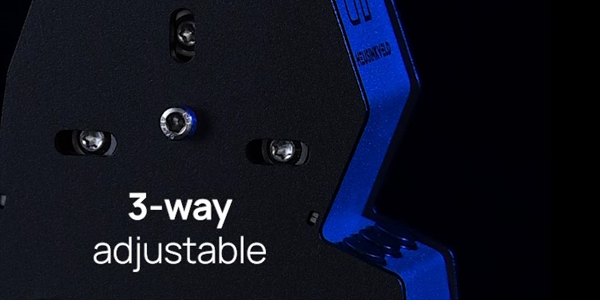 3-Way Adjustable.