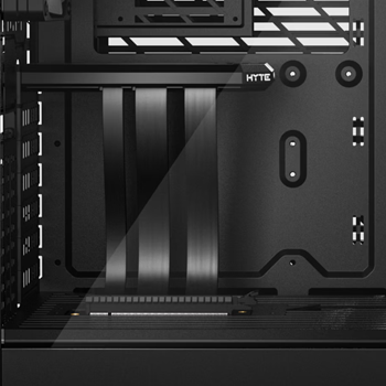 Close up image of vertical GPU mount