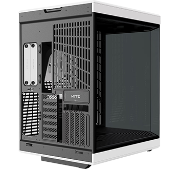 View of the back of the case showing GPU slots
