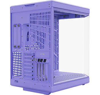 View of the back of the case showing GPU slots