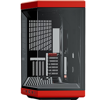 View of the front of the case