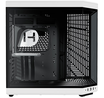 View of the side of the case showing inside the glass