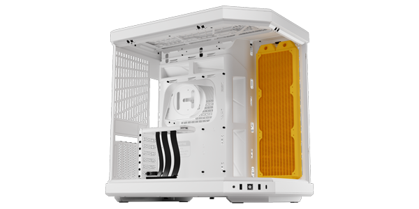 Highlighted area in the side of the case to support a 360mm Long 125mm Thick radiator.