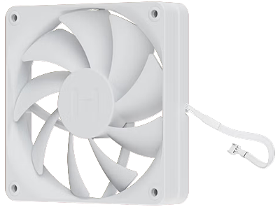 Single fan with PWM lead trailing off
