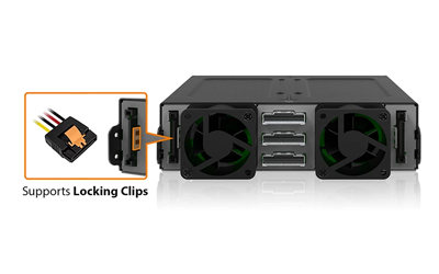 Close up of Locking Clips