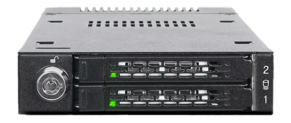 2-Bay ToughArmor MB834M2K-B M.2 NVMe Mobile Rack from ICY DOCK