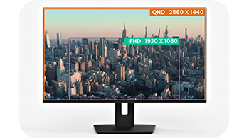 Image showing difference between FHD and QHD