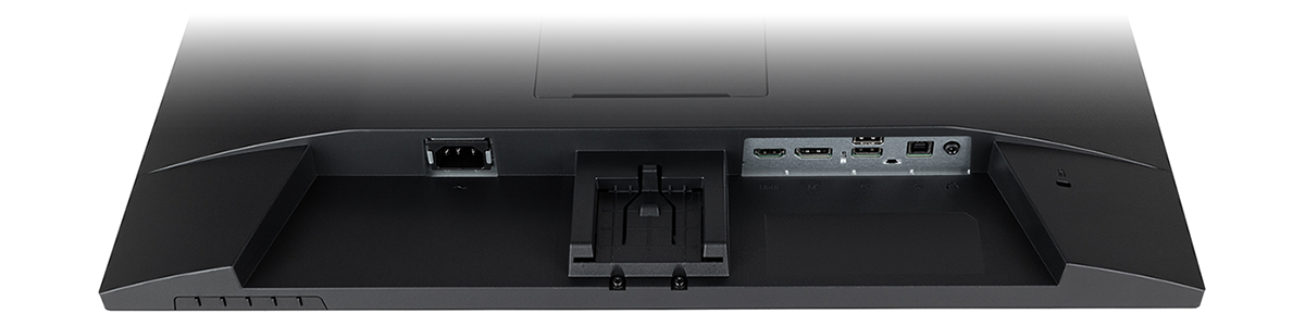 Bottom IO ports of the ProLite monitor.
