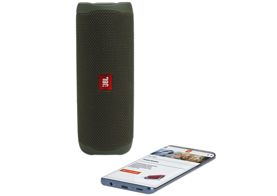 JBL Flip 5 Waterproof Rugged Portable Bluetooth Speaker Green