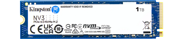 Kingston NV3 1TB M.2 NVMe PCIe 4.0 SSD