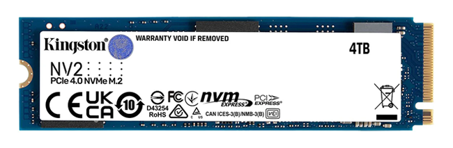 Kingston NV2 4TB M.2 NVMe PCIe 4.0 SSD/Solid State Drive LN135939