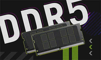 Close up image of DDR5