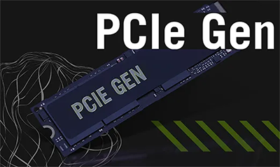 Close up image of PCIe SSD