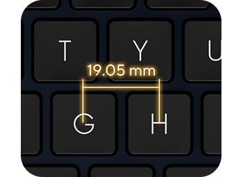 Larger key cap