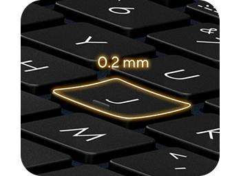 dished key cap