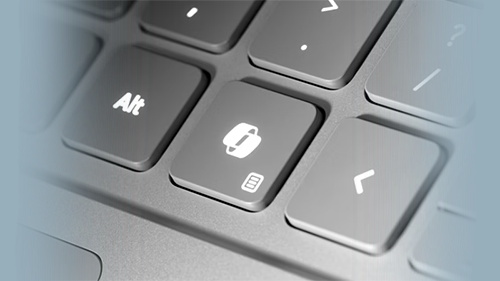 Laptop Keyboard Banner