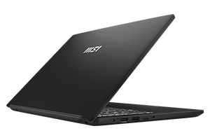Rear angle of Modern 14 Laptop to highlight.