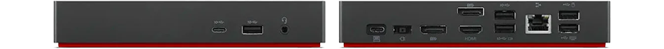 Hero image showing front and back of dock to display the ports