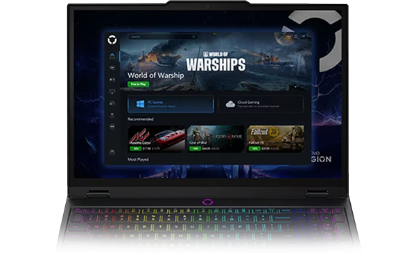 Legion Space menu showing world of warships game download