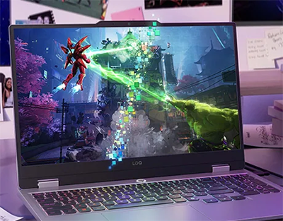 action gameplay showing worse refresh on one side and better on the other seperated by diffused laser graphic