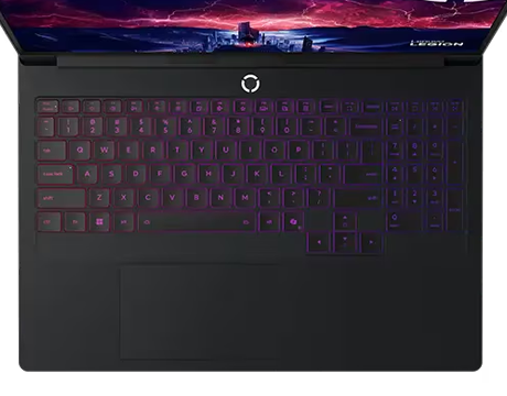 angled shot of laptop RGB keyboard