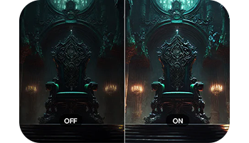 Image showing Black Stabiliser on and off
