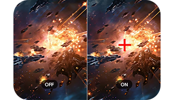 Image showing Crosshair on and off