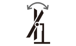 Tilt adjustment icon.