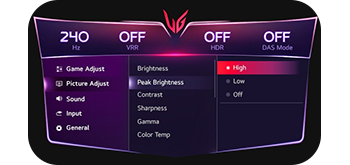 Image of OSD Brightness Settings